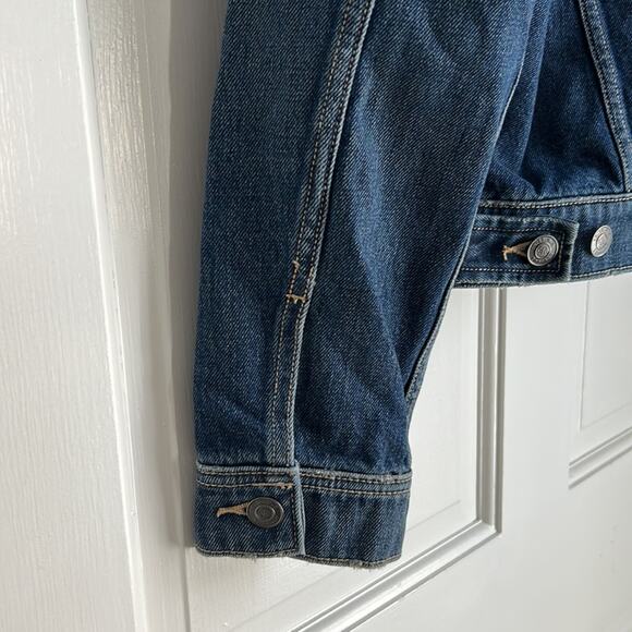 NWT Current Elliott The Baby Trucker Cropped Denim Jacket Size Large - Picture 5 of 9